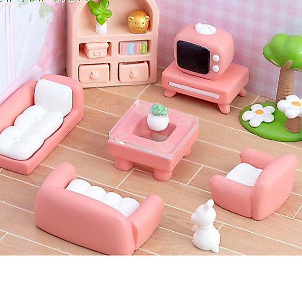 เฟอร์นิเจอร์จิ๋ววินเทจ (ราคา/1ชิ้น)โมเดลเฟอร์นิเจอร์ แต่งบ้าน ตุ๊กตาแต่งสวน ของสะสม โมเดลของใช้  พร็อพถ่ายรูป ของใช้จิ๋ว