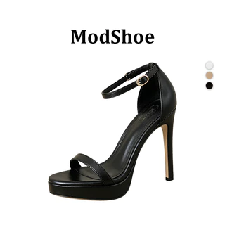 ModShoe รองเท้าส้นเข็ม รัดข้อ ดีไซน์หรู ขายาว ดูสง่า หนังพรีเมี่ยม ใส่สบาย ไม่ปวดเท้า
