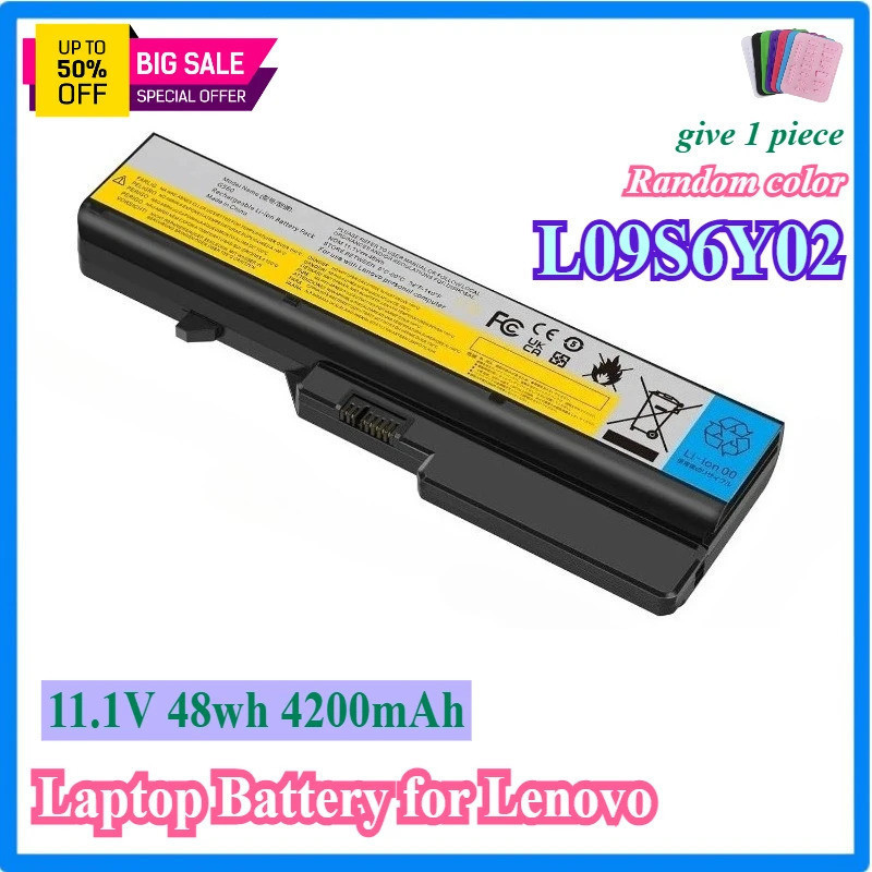 L09S6Y02 แบตเตอรี่แล็ปท็อปสําหรับ Lenovo G460 G465 G470 G475 G560 B470 B570 IdeaPad V360 V370 V470 V