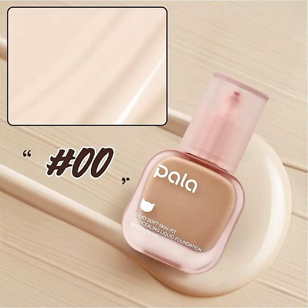รองพื้น PALA Silky Soft Skin-Fit Concealing Liquid Foundation SPF50+PA++ ขนาด 30 มล.