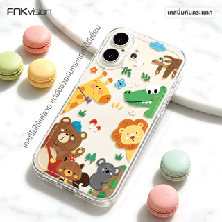 เคสซิลิโคน FNKVISION เหมาะกับ iPhone 17,15,16 Pro MAX, 17 Pro Max, 13, 14plus, 12, 11, 16, 17AIR 12mini ลายการ์ตูนน่ารัก