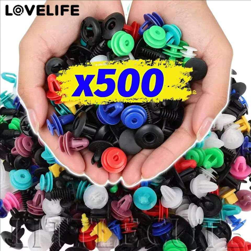 [AUTO & 3C] 50/100/200/500PCS - แผงประตูรถคลิปกันชนอัตโนมัติ Mudguard ยานยนต์ Fastener คลิป Auto Body Push Retainer Pin Rivet อุปกรณ์เสริมในรถยนต์ / ราคาดี