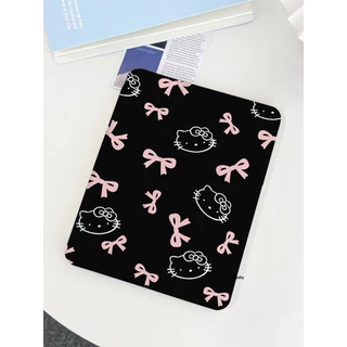 เคส iPad ลายโบว์ Hello Kitty หมุนได้ 360° ใช้ได้กับ iPad Gen7/8/9 ขนาด 10.9 นิ้ว (10 รุ่น), mini6/7 Pro 2025 M4/M5
