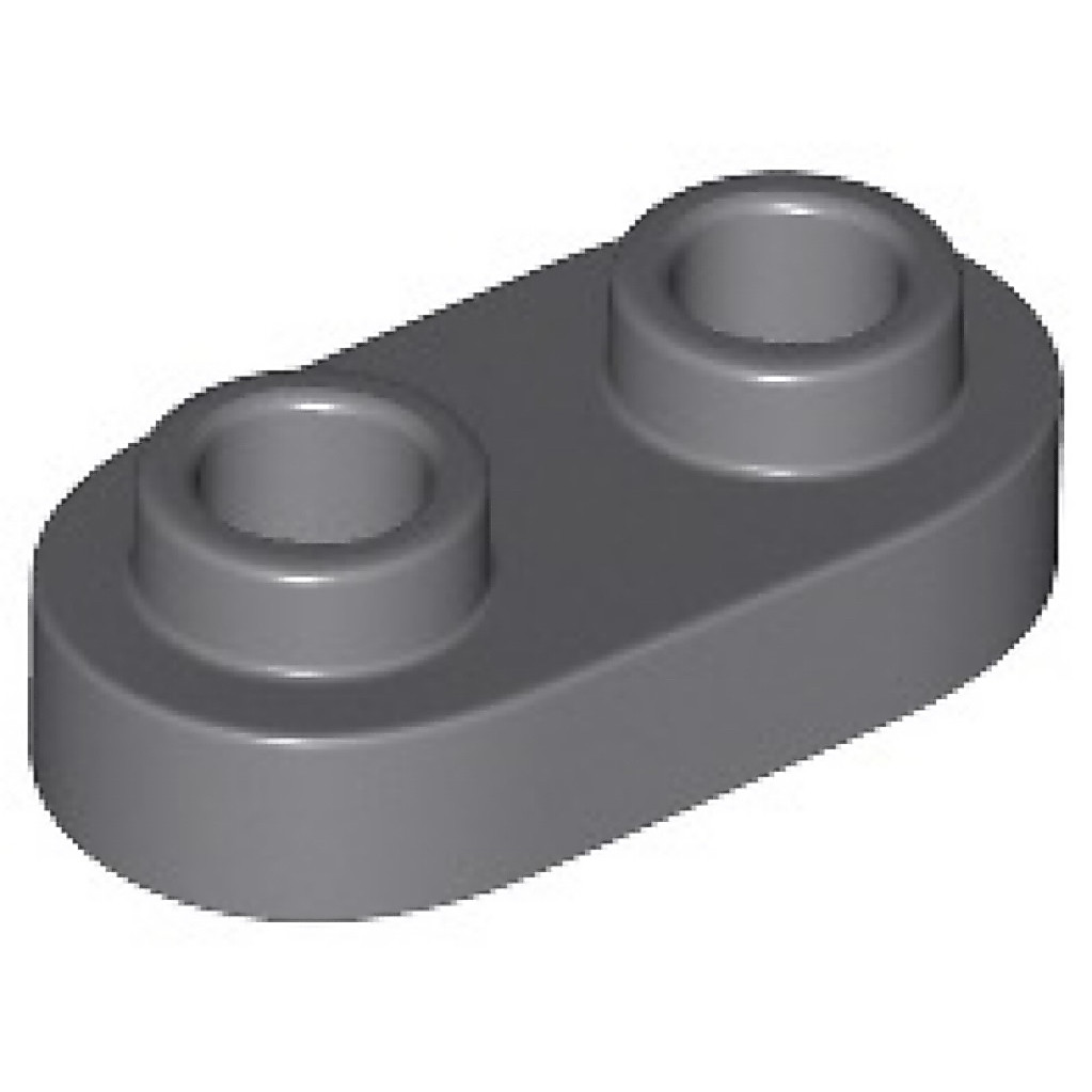 Combo 2 แผ่นกลม 1x2 พร้อมกระดุมเปิด – แผ่นกลม 1x2 Hollow Stud Part 35480