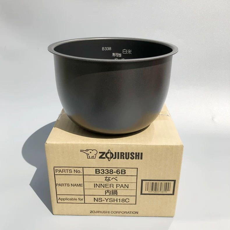 หม้อชั้นใน B334 หม้อชั้นใน B338 อุปกรณ์เสริมเข้ากันได้กับ ZOJIRUSHI NS-YSH18C/NS-YMH18 (C)/NS-YMQ18 