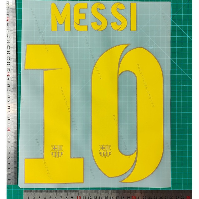 12-14 Barcelona Home ไซส์ผู้ใหญ่ A+ Grade No.10 Jersey Name & Number Heat Transfer Stickers