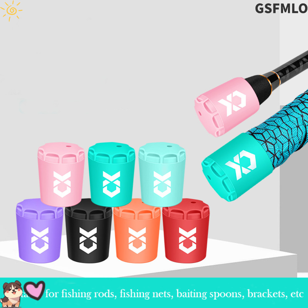 GSFMLO เบ็ดตกปลาปลั๊กหางป้องกัน, ซิลิโคนยืดหยุ่นคันเบ็ดปลายหมวกป้องกัน, น้ําหนักเบาทนทานจับป้องกันปลาคาร์พ
