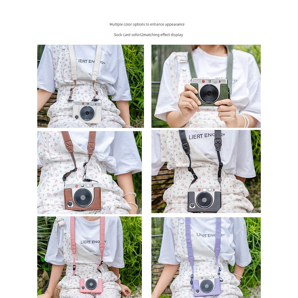 เหมาะสําหรับ LEICA sofort2 เคสป้องกัน LEICA Polaroid LEICA DLUX8 กระเป๋ากล้องฐานอุปกรณ์เสริม