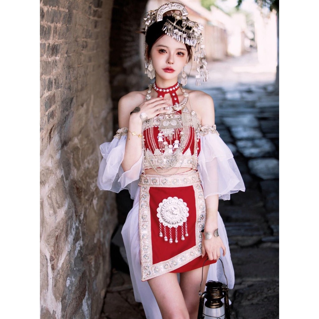 Miao Girl Red Miao Tujia ฤดูร้อน20250826