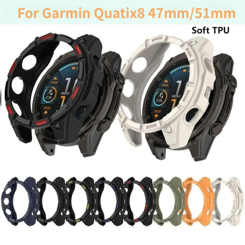 ป้องกัน TPU นาฬิกาสําหรับ Garmin Quatix8 47 มม.Hollow TPU เคสป้องกันสําหรับ Garmin Quatix8 51 มม.กึ่