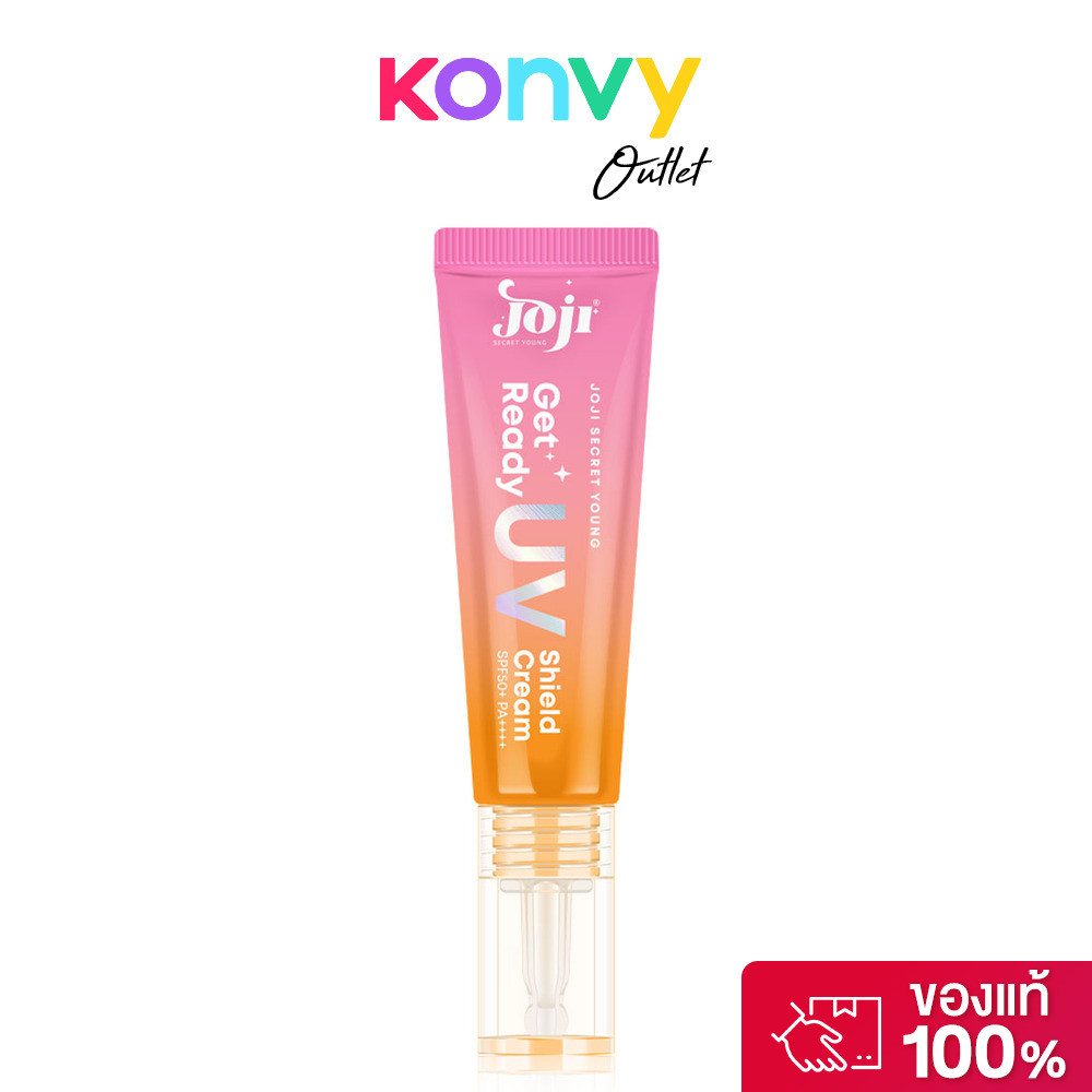 JOJI Secret Young Get Ready UV Shield Cream SPF50+ PA++++ 10g โจจิ ซีเครท ยัง ครีมกันแดดสำหรับผิวหน้า สูตร Hybrid.