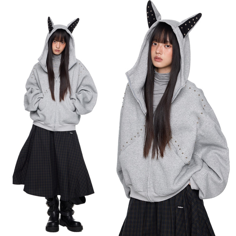 PannoFluxus เสื้อแจ็คเก็ตมีฮู้ด ดีไซน์ unisex สำหรับผู้ชาย คุณภาพสูง ดีไซน์แบบอเมริกาแนวโมเดิร์น