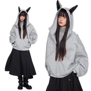 PannoFluxus เสื้อแจ็คเก็ตมีฮู้ด ดีไซน์ unisex สำหรับผู้ชาย ค…