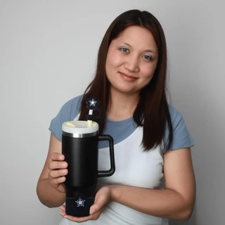 Tumbler Straw Cover & ขวดน้ําซิลิโคน Boot & Tumbler Charm ชุด, Begonia รูปร่างหลอดฝาปิดและ Tumbler Charm จี้ Baofeng