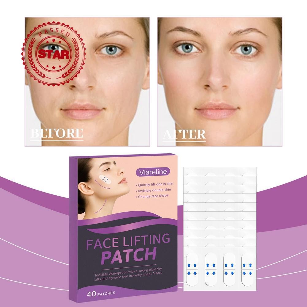 แพทช์ยกกระชับใบหน้าที่มองไม่เห็น V-face สติกเกอร์โปร่งใสสติกเกอร์ยก Firm Face O9v6