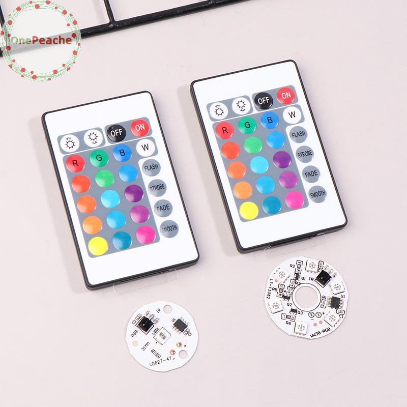 OnePeache DC5V แรงดันไฟฟ้าต่ํา LED RGB Light Board 16 สีสีสันGradientรอบโคมไฟรีโมทคอนโทรล USB DIY Ni