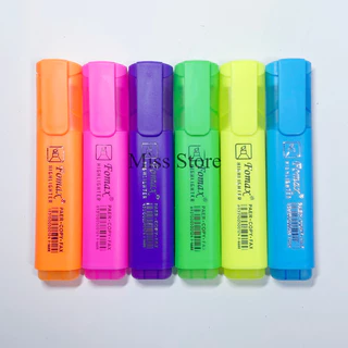 ปากกาเน้นข้อความ ปากกาไฮไลท์ สีสวยคมชัด สีพาสเทล แห้งเร็ว ไฮไลท์ มีให้เลือก 6สี อุปกรณ์เครื่องเขียน สินค้าพร้อมส่งที่ไทย