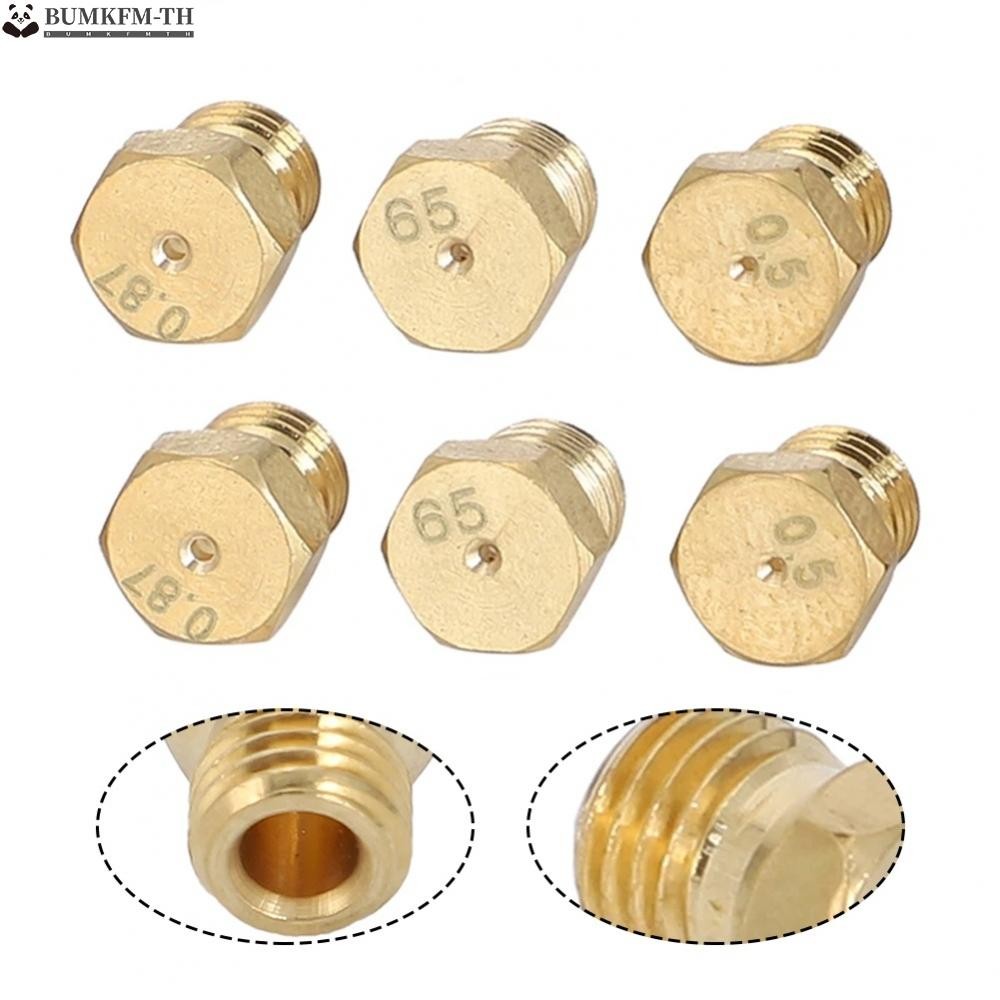 ชุดหัวฉีดเตาแก๊ส M6 X 0.75 ด้ายหลายขนาดสําหรับบิวเทน G31