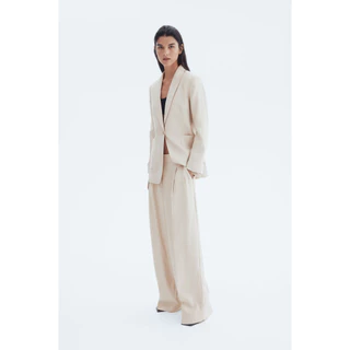 H&M(เอชแอนด์เอ็ม) กางเกงขายาวทรง Tailored แบบกว้าง ผู้หญิง 1293733_1