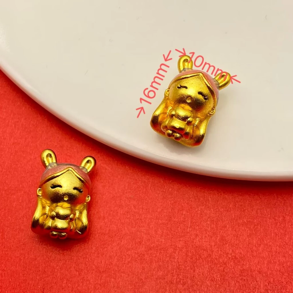 จี้ลูกปัดสไตล์โบราณ Gold คอลเล็กชัน Stitch Fox Puppy thumbnail 5