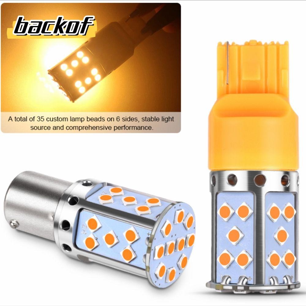 BACKOF ไฟท้ายรถ LED ด้านหลัง 1156 BAU15S PY21W BA15S P21W Canbus ฟรี