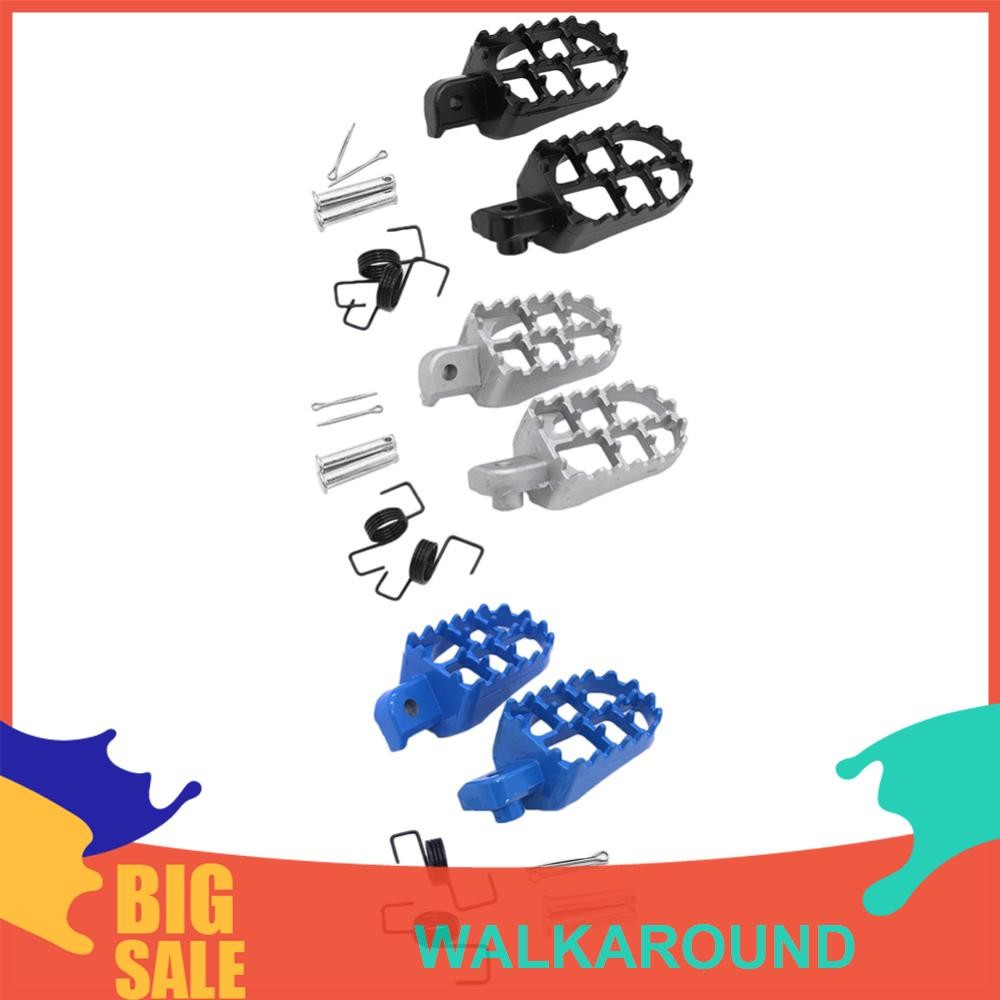 1 คู่รถจักรยานยนต์พักเท้า 8 มม.โลหะรถจักรยานยนต์หมุดเท้าเหยียบอลูมิเนียมสําหรับ Yamaha PW50 PW80 สํา