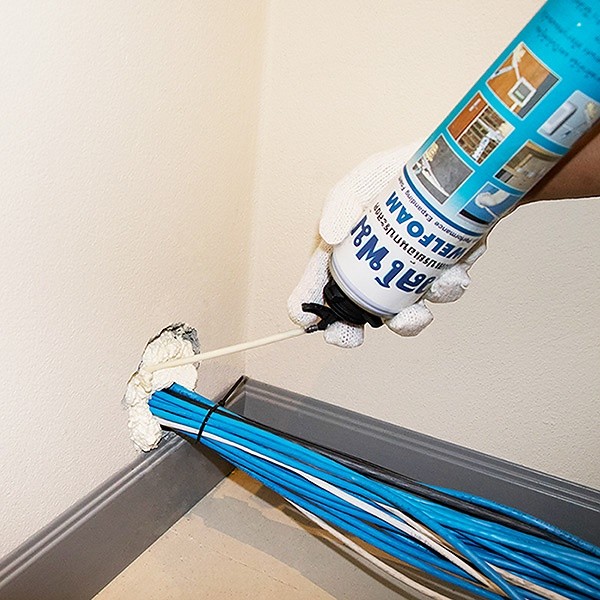 พียูโฟม โฟมสเปรย์ PU Foam สเปรย์โฟม อเนกประสงค์ เวลโฟม (WELFOAM) ขนาด 500ml.