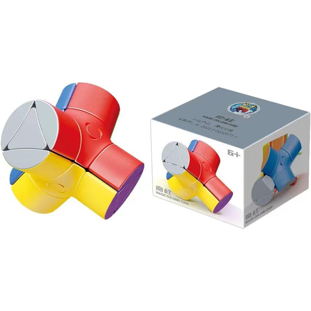 SHENGSHOU Magic Column Cube ความเร็วไม่สม่ําเสมอ Cube สติกเกอร์ Magic Cube ปริศนาของเล่น ZVV0