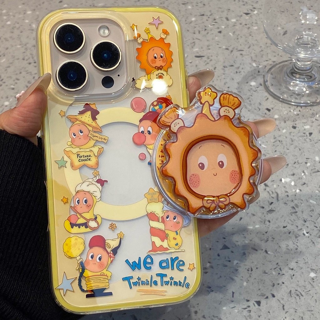 สามมิติหมวก Starman วงเล็บแม่เหล็กเคสโทรศัพท์เหมาะสําหรับ iPhone16 15 14 13 11 12Promax 11Promax 12P