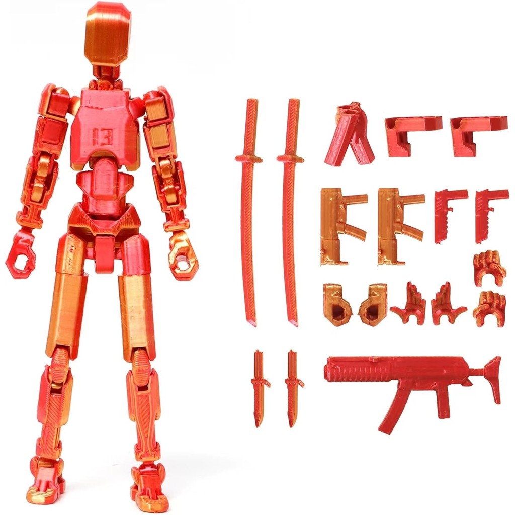 Assembly Completed T13 Action Figure,Titan 13 3Dพิมพ์Action Figure,Lucky 13 Action Figure,ประกอบDumm