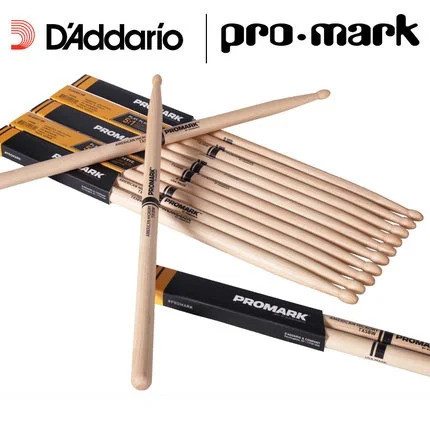 D'ADDARIO Promark โดย Daddario TX5BW 5B ไม้ตีกลอง Hickory