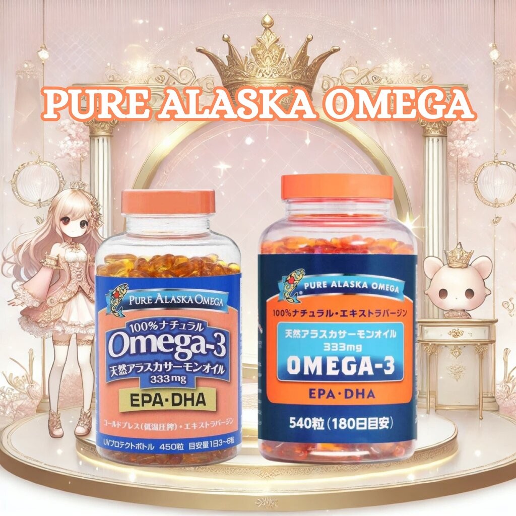 ✨🐟 โอเมก้า 3 Pure Alaska Omega-3 100% Natural Salmon Oil 333mg 🐟✨