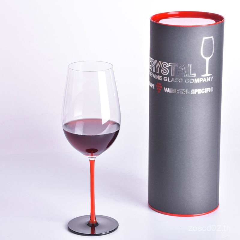 ขาย Qi County Longyuan ประดิษฐ์เป่า Bordeaux สีแดงแข็งเสียงสีดําแก้วคริสตัลกรอบโปร่งใส 888 UD4K