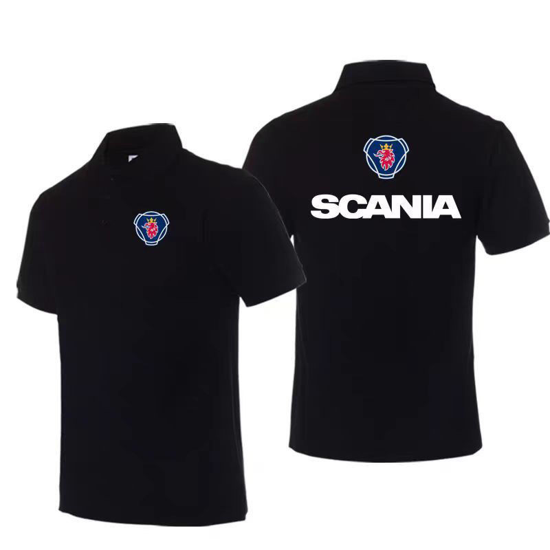 พร้อมส่ง ATTITUDE Truck Heavy Truck Bus scania เสื้อโปโลแขนสั้นเสื้อยืด
