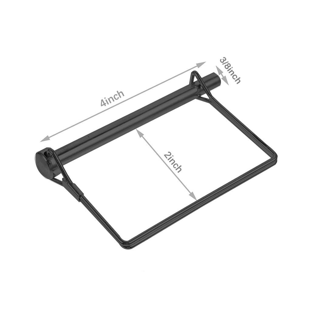 8 PCS Trailer Pin 3/8x4 นิ้วความปลอดภัย Coupler Pin Heavy Duty ล็อคลวด Pin Secure Trailer Hitch Coup