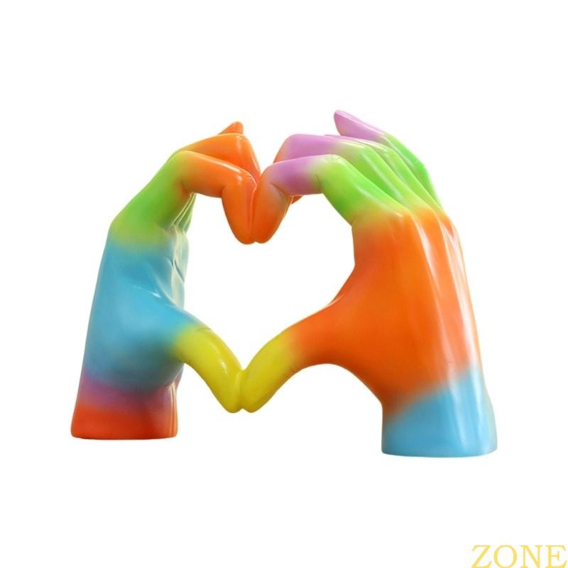 ZONG Rainbow Hand Christmas Home Decor รูปปั้นเครื่องประดับสําหรับ Home Office ในร่มและกลางแจ้งตกแต่