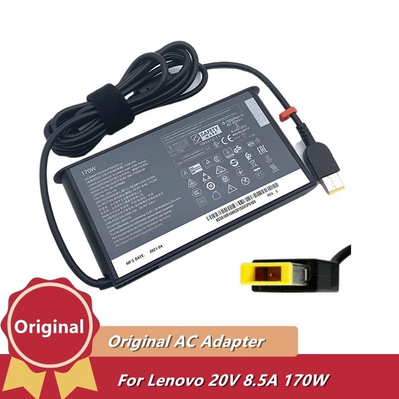 Original 20V 8.5A 170W อะแดปเตอร์ไฟ AC สําหรับ Lenovo Legion Y72015 Y7000P P50 P51 P70 P71 W540 W541