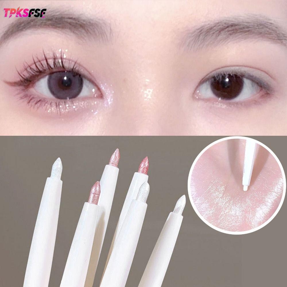 TPKSF Diamond Eyeshadow Pencil, Shining Glitter Highlighter Stick,เลื่อมกันน้ํา Eye แต่งหน้าเครื่องสําอางโกหก Silkworm Eyeliner ปากกาผู้หญิง