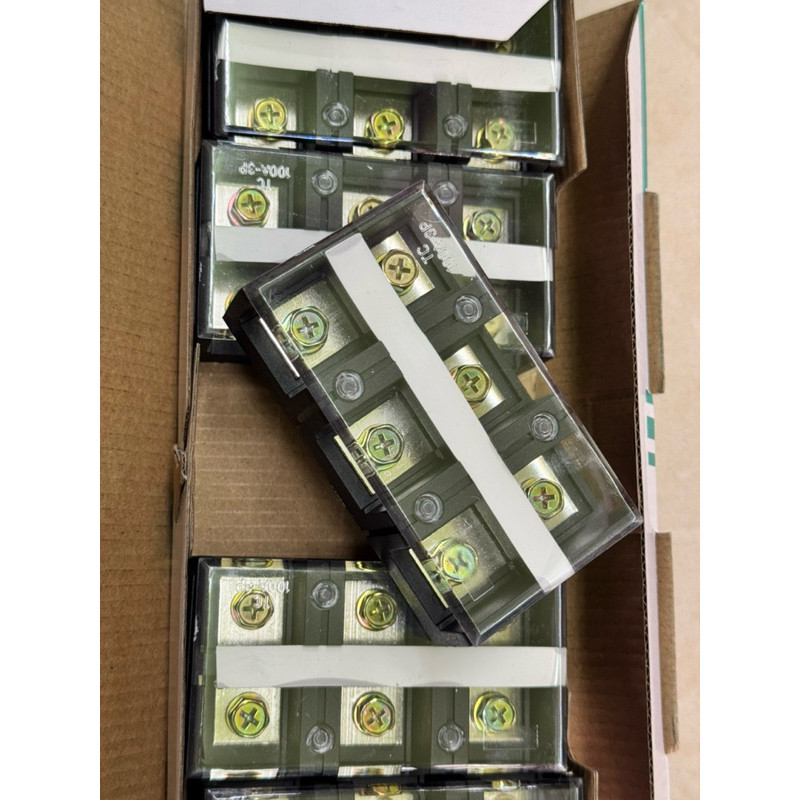 TC100A-3P  TC-1003 3P 100A เทอร์มินอล terminal  ทนแอมป์สูง เทอร์มินอลบล็อก