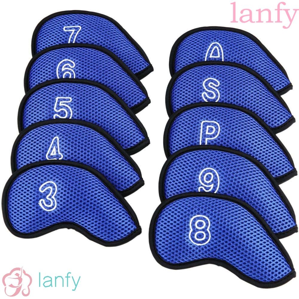 LANFY Golf Club Cover Meshy 10pcs Golf Head Cover Neoprene Protector Case With Number Design 3,4,5,6