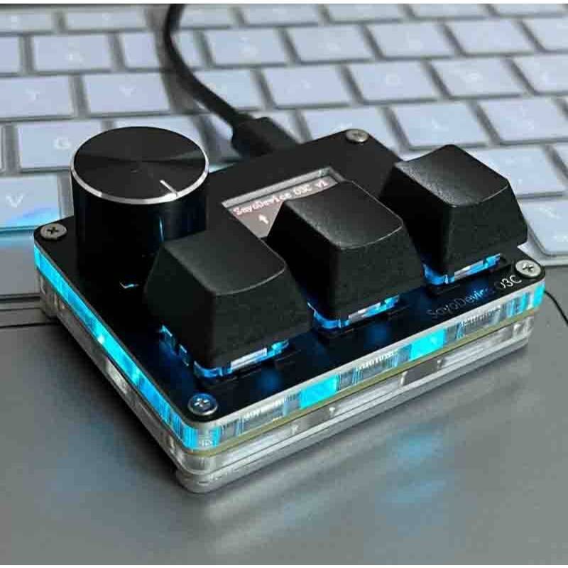 O3C SayoDevice OSU O3C Rapid Trigger Hall Switches Magnetic Red Switches คีย์บอร์ดลูกบิดหน้าจอคัดลอก