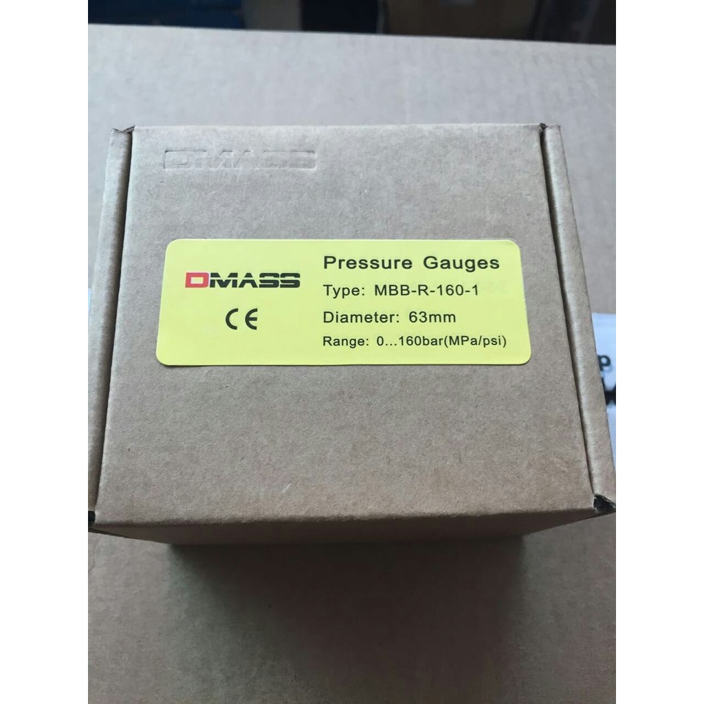 นําเข้า DMAS DMAS EN837-1 เครื่องวัดความดันเยอรมัน MBB06B-250-1 63 เส้นผ่านศูนย์กลางพื้นผิวทิศทาง 25