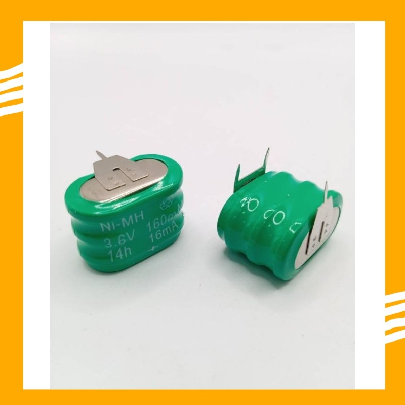 NI-MH 3.6V 160 mAh BATTERY ขาลงปริ้น สินค้าพร้อมส่ง