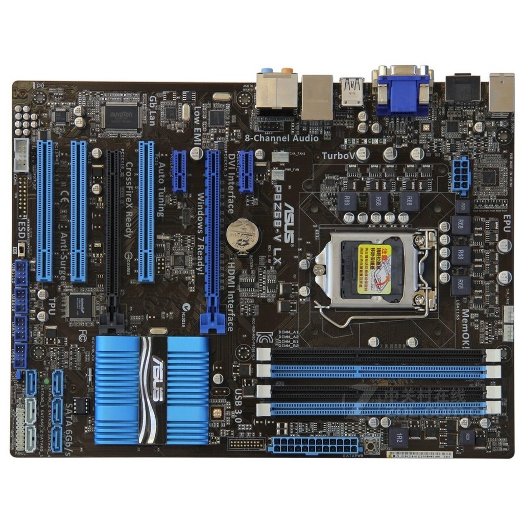 Asus/Asus P8Z68 Deluxe/GEN3 เมนบอร์ด 1155 พิน DDR3 รองรับ E3 1230 V2
