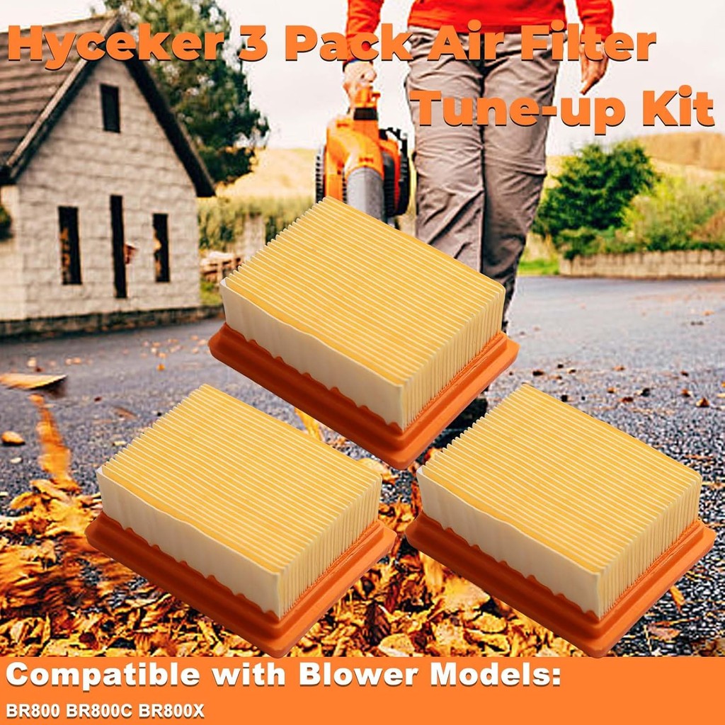 3PCS BR800 Air การใช้กรอง Spark Plug Kit สําหรับ Stihl BR800 BR800C BR800X Magnum กระเป๋าเป้สะพายหลั