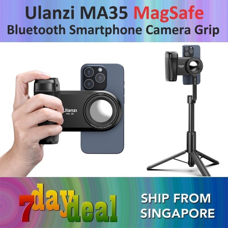 Ulanzi MA35 กล้องสมาร์ทโฟนบลูทูธชัตเตอร์และด้ามจับ M032GBB2
