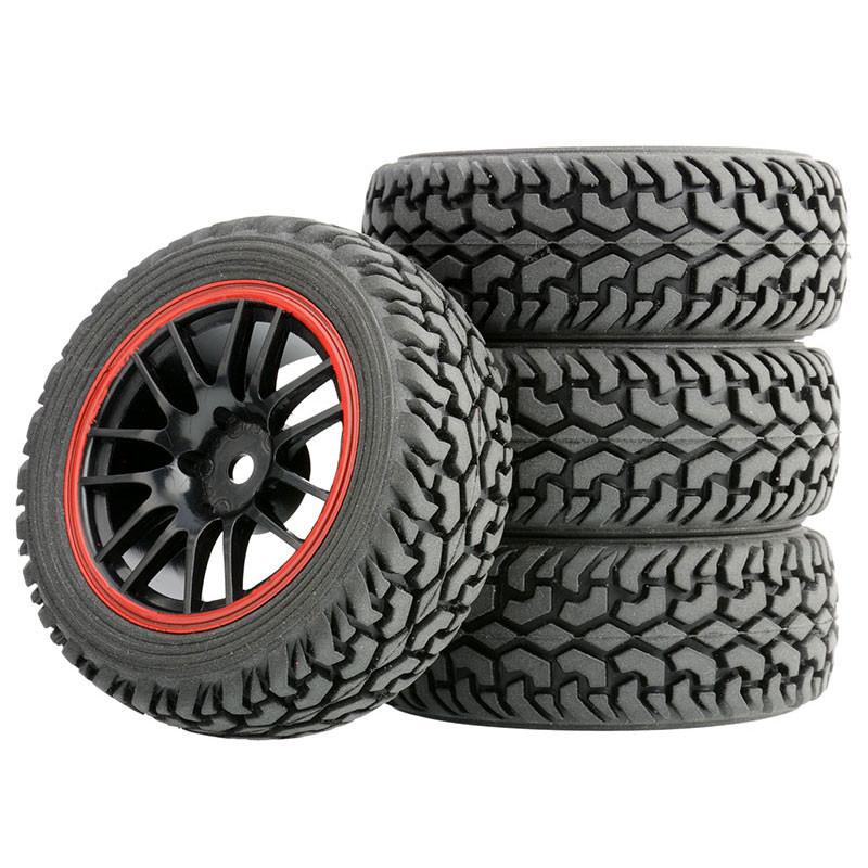 RC 9068-8019 ขอบพลาสติก & Rally ยาง 74 มม.สําหรับ 1/10 Flat Run to Rally ยาง / 1/16 Rally ยาง