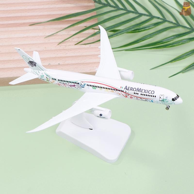[TA] 20 ซม.Axican Air AEROMEXICO Airlines Boeing 787 B787 Airways Alloy Metal Airplane Model Wheels 