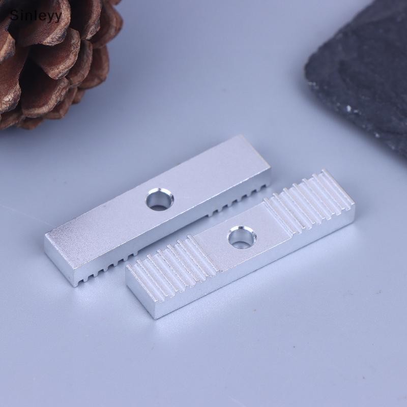 NLE 2/5Pcs Reprap DIY 2GT/S2M Timing Belt Fixing Piece อลูมิเนียมฟัน Pitch Clamp คลิป CNC 9*40 มม.สํ
