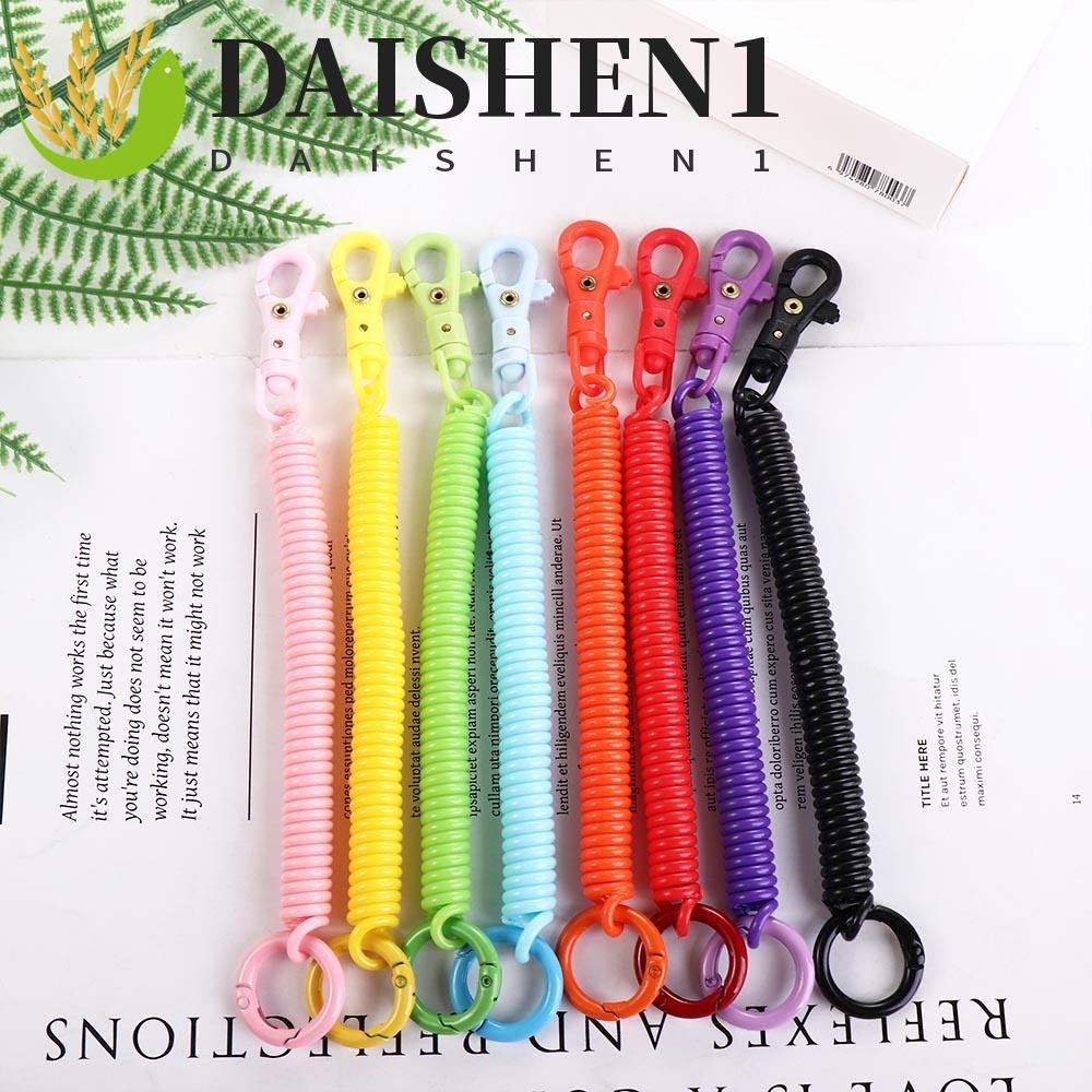 Daishen1 พวงกุญแจ จี้รูปนกหวีด แบบยืดหยุ่น ป้องกันการสูญหาย สําหรับเด็ก
